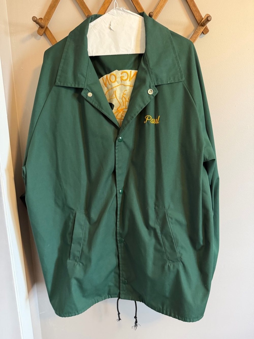 Arwil Sportswear Vintage Fishing Coach Jacket Green Size XXL